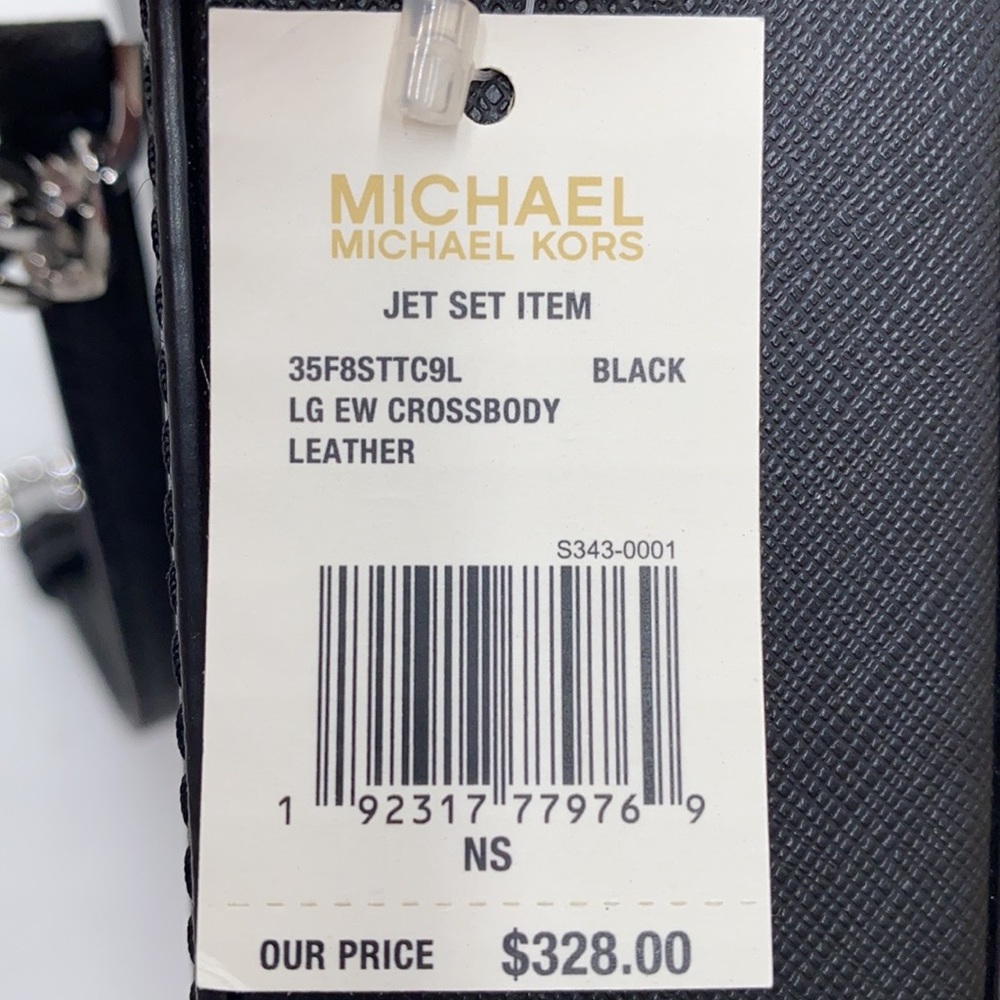 MICHAEL KORS JST LARGE EAST WEST CROSSBODY BLACK - Picture 13 of 13